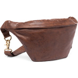DEPECHE Bumbag in a buttery soft leather quality Bumbag 133 Brandy