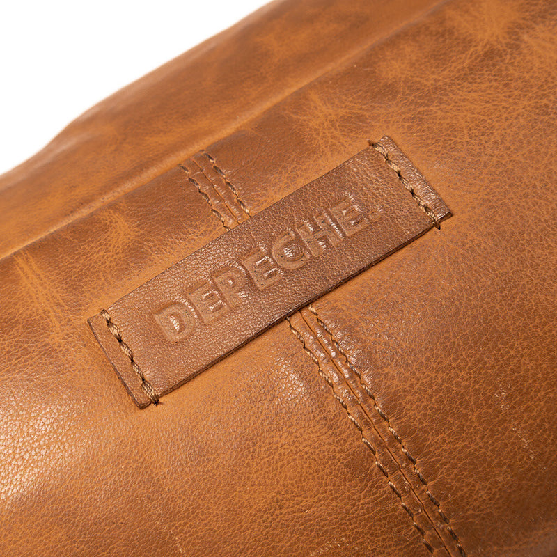 DEPECHE Bumbag in soft leather quality Bumbag 014 Cognac
