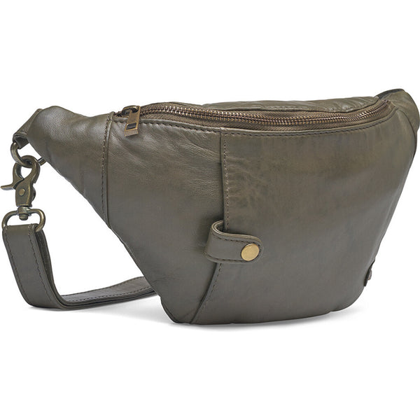 DEPECHE Bumbag in soft leather quality Bumbag 049 Army Green