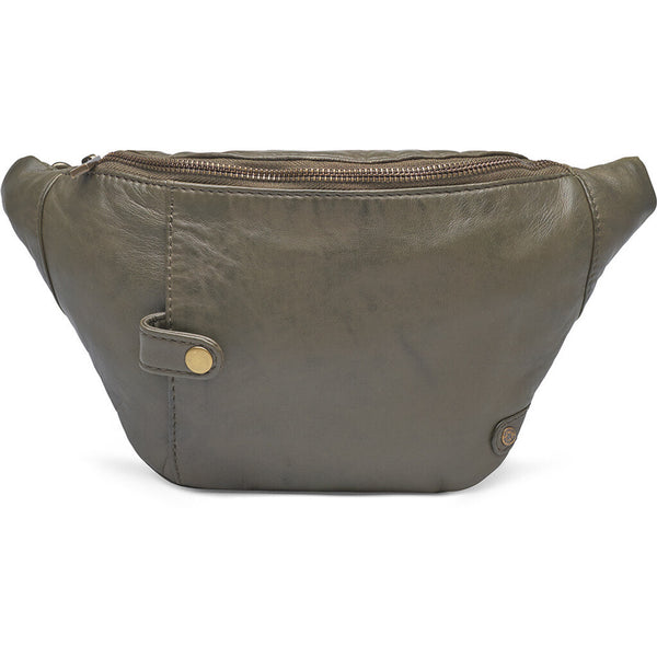 DEPECHE Bumbag in soft leather quality Bumbag 049 Army Green