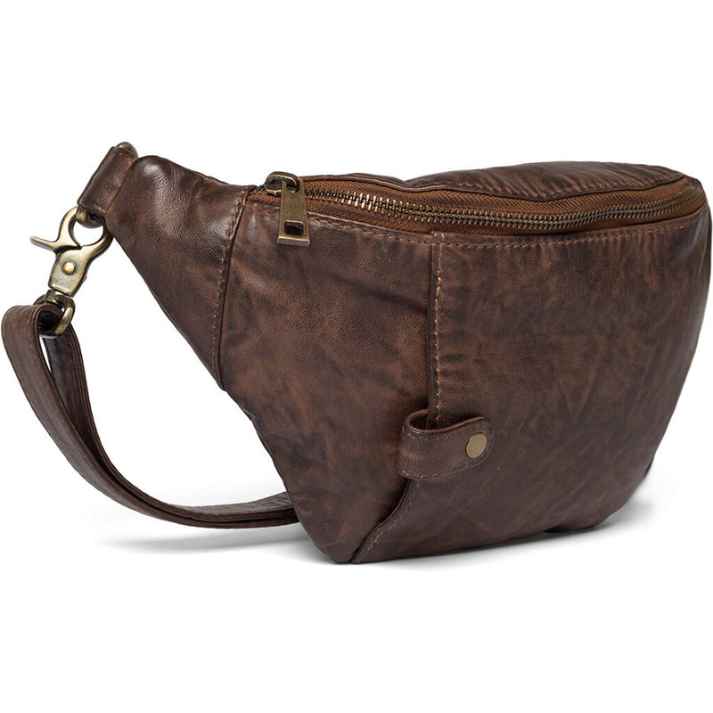DEPECHE Bumbag in soft leather quality Bumbag 068 Winter brown