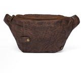 DEPECHE Bumbag in soft leather quality Bumbag 068 Winter brown