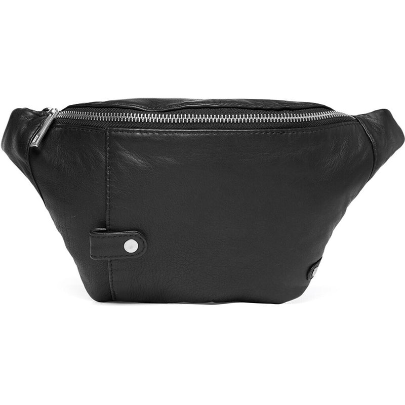 DEPECHE Bumbag in soft leather quality Bumbag 099 Black (Nero)
