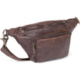 DEPECHE Bumbag in vintage look with front pocket Bumbag 068 Winter brown
