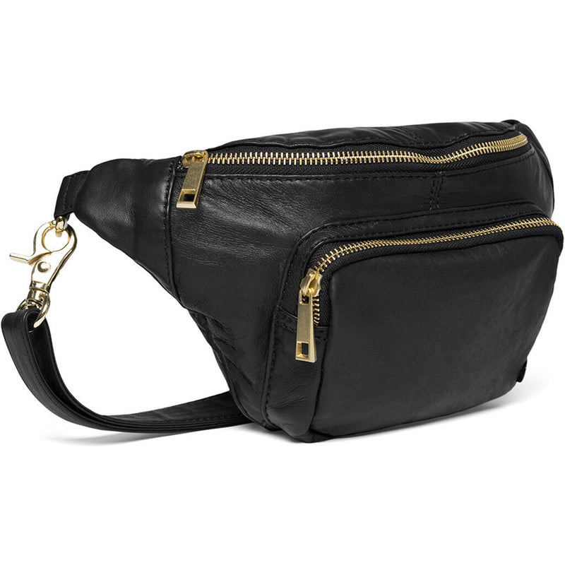 DEPECHE Bumbag in vintage look with front pocket Bumbag 097 Gold