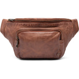 DEPECHE Bumbag in vintage look with front pocket Bumbag 173 Chestnut