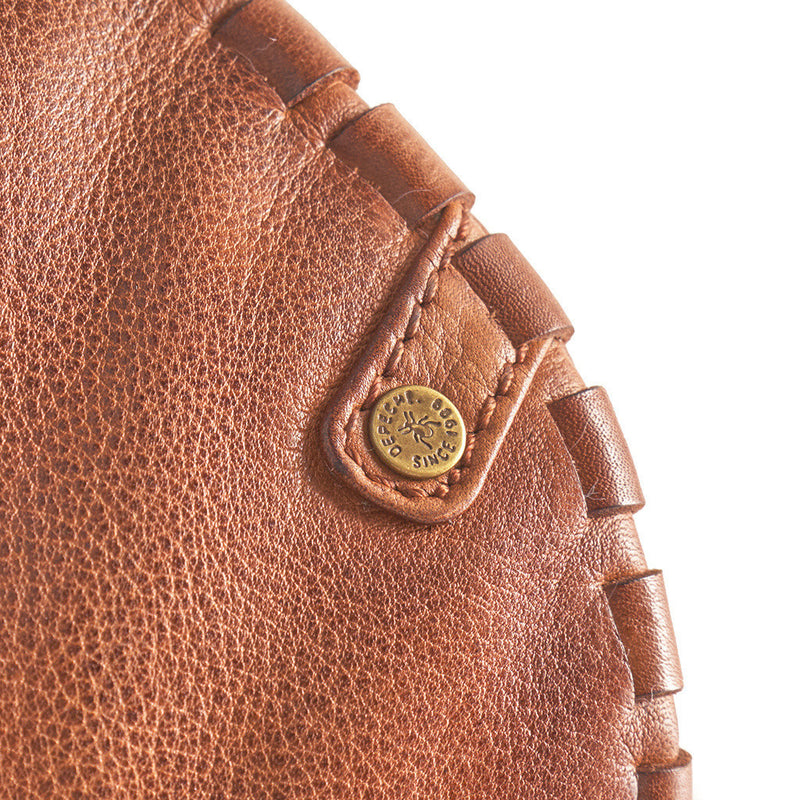 DEPECHE Bumbag with delicate edge stitching Bumbag 014 Cognac