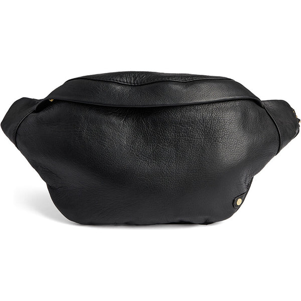 DEPECHE Bumbag with gold chain on strap Bumbag 099 Black (Nero)