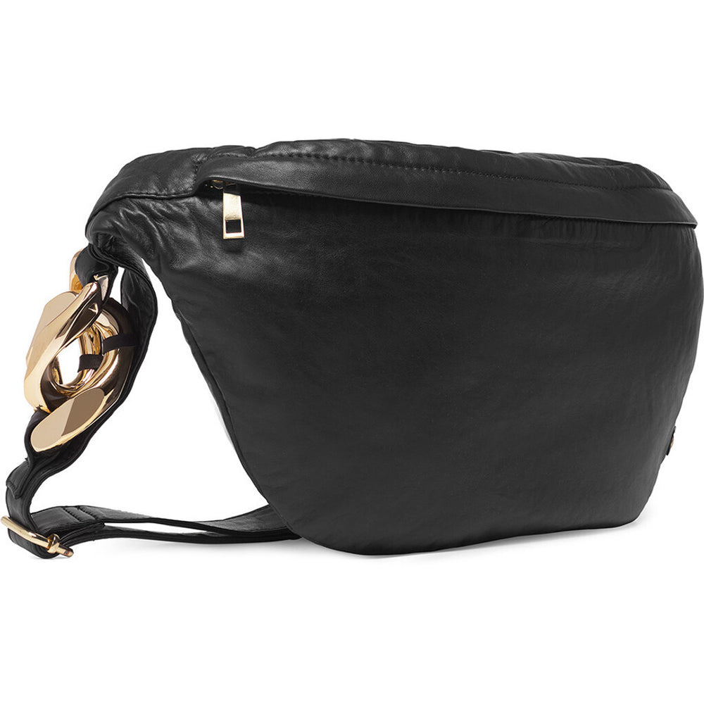 Black and gold bum bag on sale