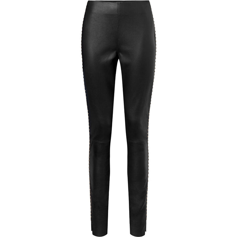 Depeche leather wear Caisey leather leggings with rivets Pants 097 Gold