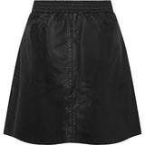 Depeche leather wear Camilla short leather skirt Skirts 099 Black (Nero)