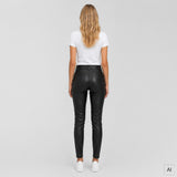 Depeche leather wear Caroline RW Chino Leather Pant Pants 099 Black
