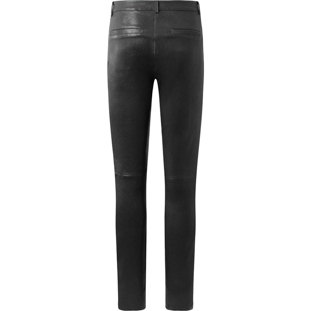 【Rare】 leather piping pocket chino pants Caroline RW Chino Leather Pant / 14256 - Black – DEPECHE