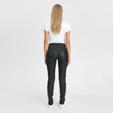 Depeche leather wear Caroline RW chino stretch leather pant Pants 099 Black (Nero)