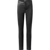 Depeche leather wear Caroline chino stretch leather pant Pants 099 Black (Nero)