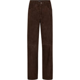 Depeche leather wear Cat suede pants Pants 067 Dusty brown