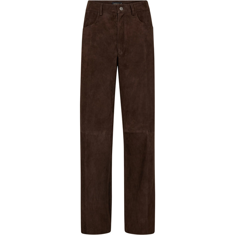 Depeche leather wear Cat suede pants Pants 067 Dusty brown