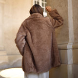 Depeche Clothing Celine faux fur jacket Jackets 011 Sand