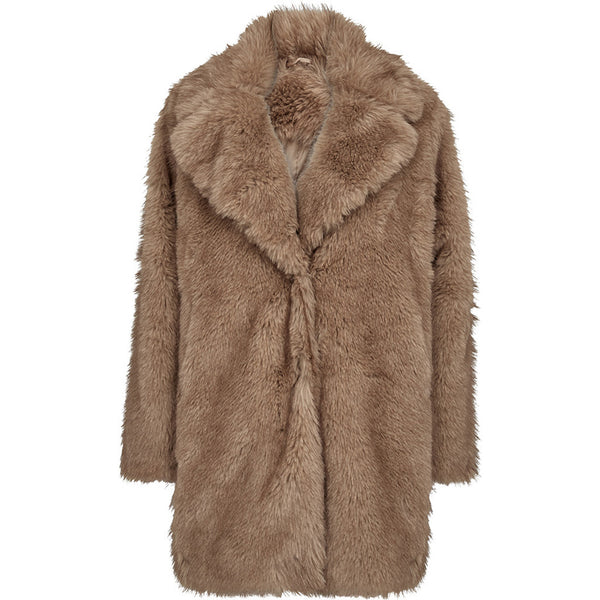 Depeche Clothing Celine faux fur jacket Jackets 011 Sand