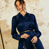 Depeche Clothing Cindy dress Dresses 285 Midnight Blue