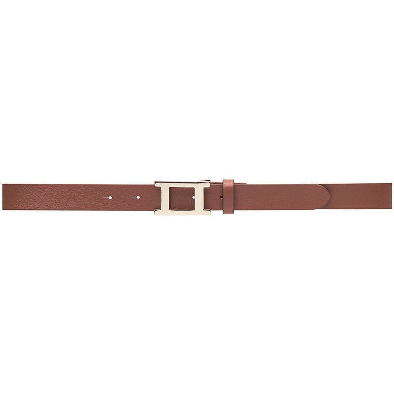 DEPECHE Classic belt Belts 040 Dark cognac