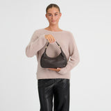 DEPECHE Classic calf leather shoulder bag Shoulderbag / Handbag 033 Mocca