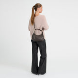 DEPECHE Classic calf leather shoulder bag Shoulderbag / Handbag 033 Mocca