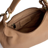 DEPECHE Classic calf leather shoulder bag Shoulderbag / Handbag 156 Camel