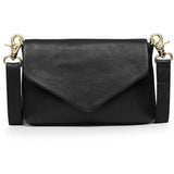 DEPECHE Classic crossover bag in soft leather quality Cross over 099 Black (Nero)