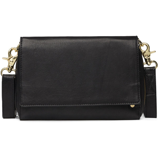 DEPECHE Classic crossover bag with zipper detail Cross over 099 Black (Nero)