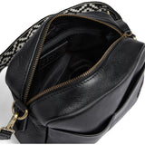DEPECHE Classic crossover with cool canvas strap Cross over 099 Black (Nero)