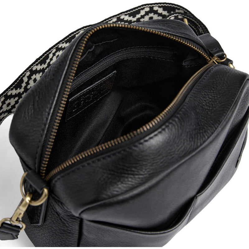 DEPECHE Classic crossover with cool canvas strap Cross over 099 Black (Nero)