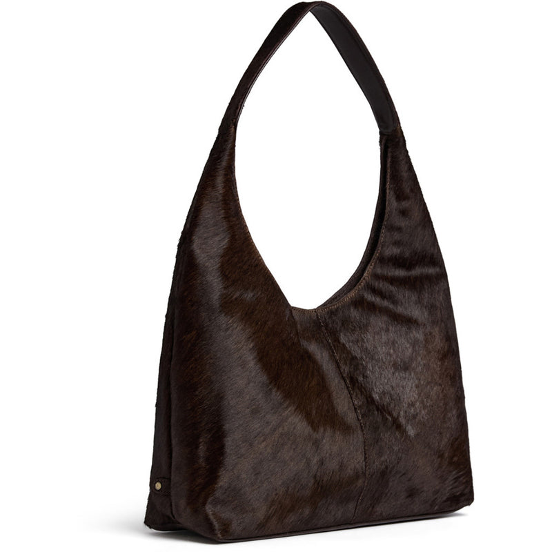 DEPECHE Classic hair-on shopper Shopper 161 Dark brown