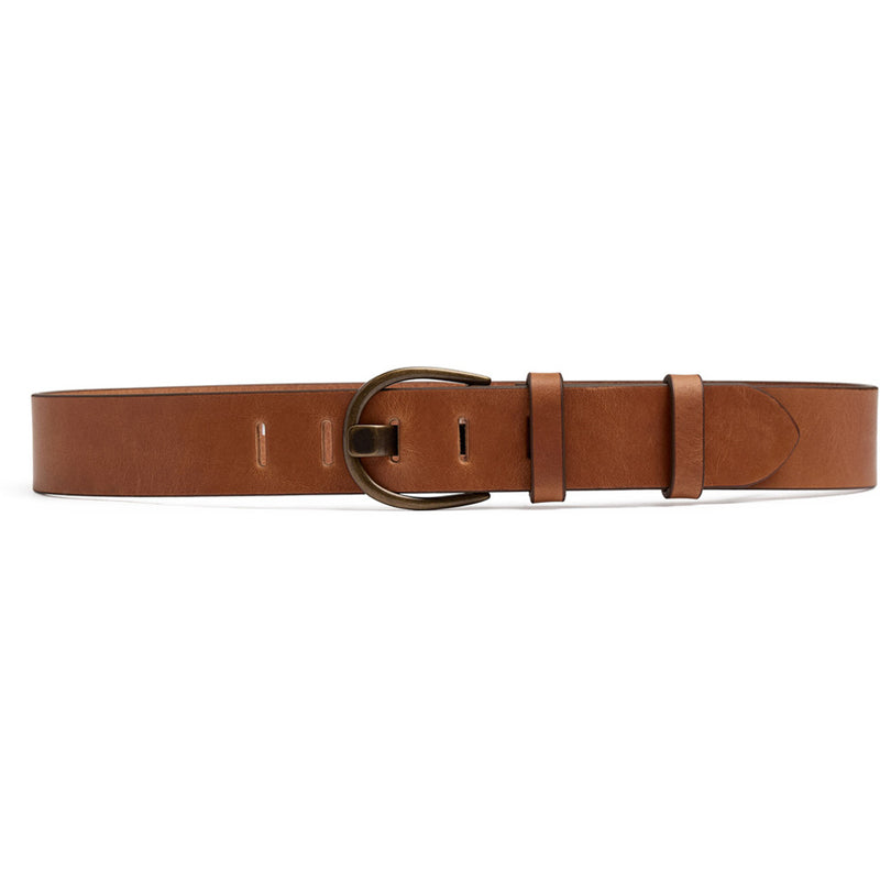 DEPECHE Classic jeans belt in delicious leather quality Belts 012 Nature 