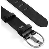 DEPECHE Classic jeans belt in delicious leather quality Belts 099 Black (Nero)