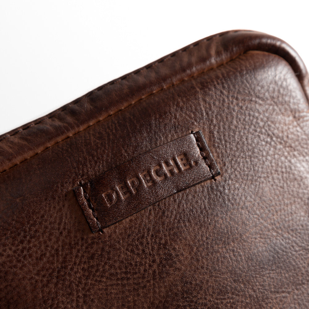 Classic mobile bag in soft leather quality / 15700 - Brandy – DEPECHE
