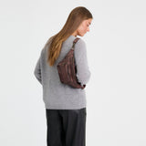 DEPECHE Classic must-have leather bumbag Bumbag 068 Winter brown