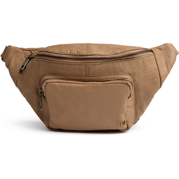 DEPECHE Classic must-have leather bumbag Bumbag 156 Camel