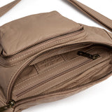 DEPECHE Classic must-have leather bumbag Bumbag 168 Latte