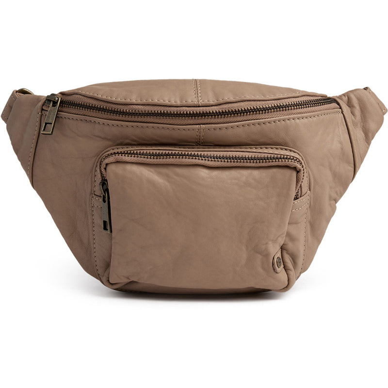 DEPECHE Classic must-have leather bumbag Bumbag 168 Latte