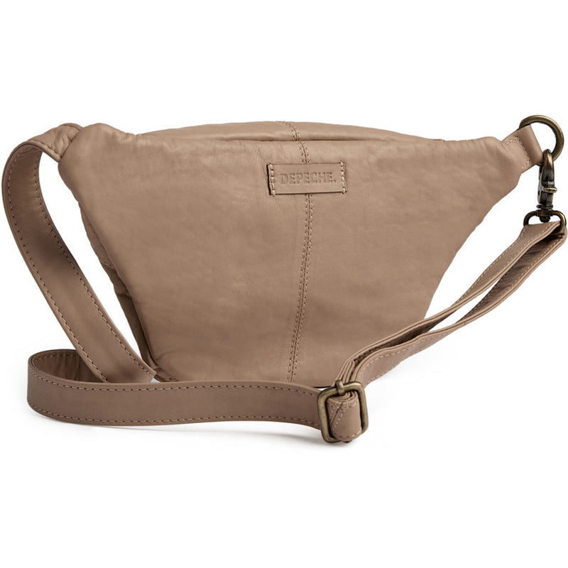 DEPECHE Classic must-have leather bumbag Bumbag 168 Latte