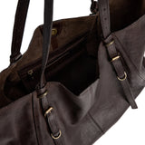 DEPECHE Classic shopper with cool details Shopper 161 Dark brown