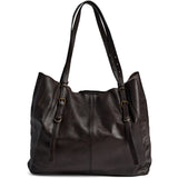 DEPECHE Classic shopper with cool details Shopper 161 Dark brown