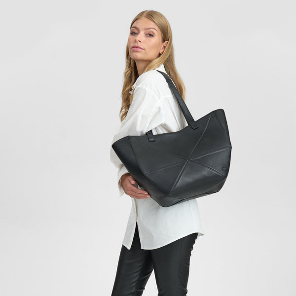 DEPECHE Classic shopper with cool twist Shopper 099 Black (Nero)