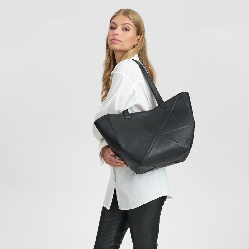 DEPECHE Classic shopper with cool twist Shopper 099 Black (Nero)