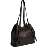 DEPECHE Classic shoulderbag with cool details Shoulderbag / Handbag 161 Dark brown