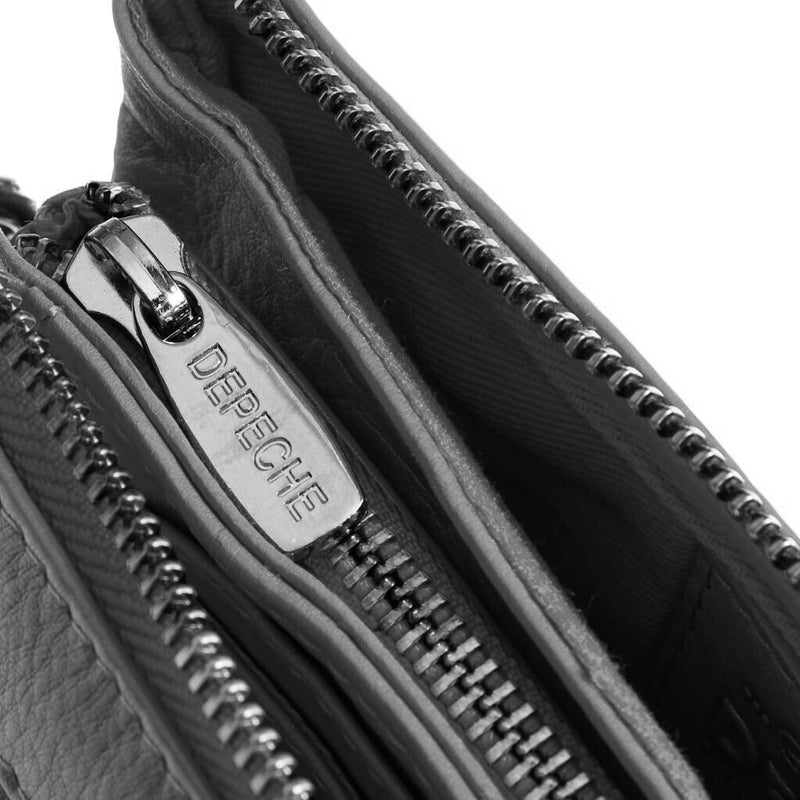 DEPECHE Classic small bag/ clutch in soft leather Small bag / Clutch 099 Black (Nero)