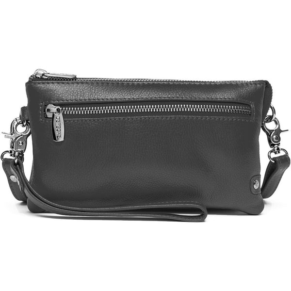 Classic small bag clutch in soft leather 6115 Black Nero DEPECHE