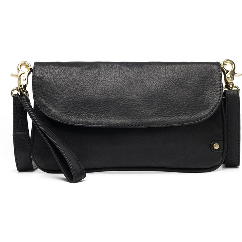 DEPECHE Clutch in high leather quality Small bag / Clutch 099 Black (Nero)