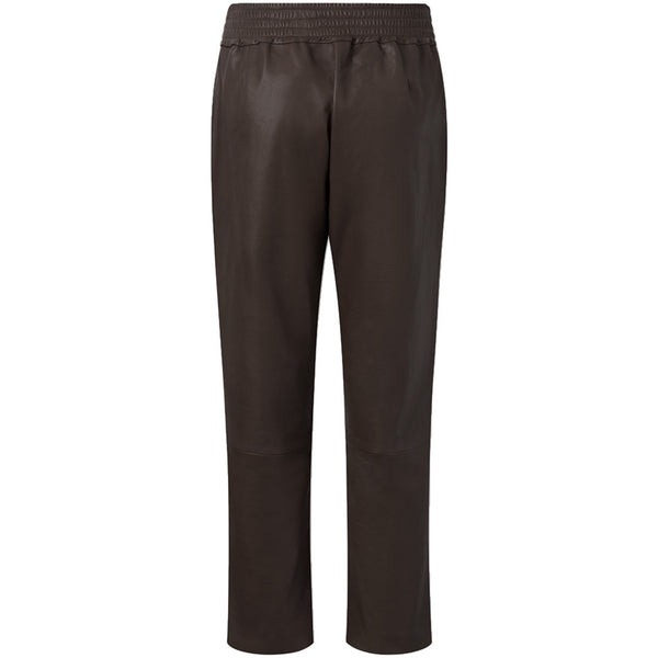 Depeche leather wear Cool Belle leather baggy pants Pants 008 Chocolate